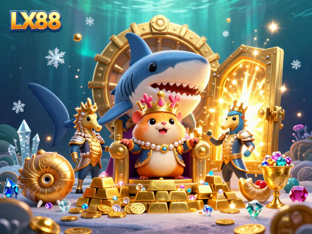 Experience thrilling gaming excitement at LX88, featuring underwater treasures and dynamic casino elements.