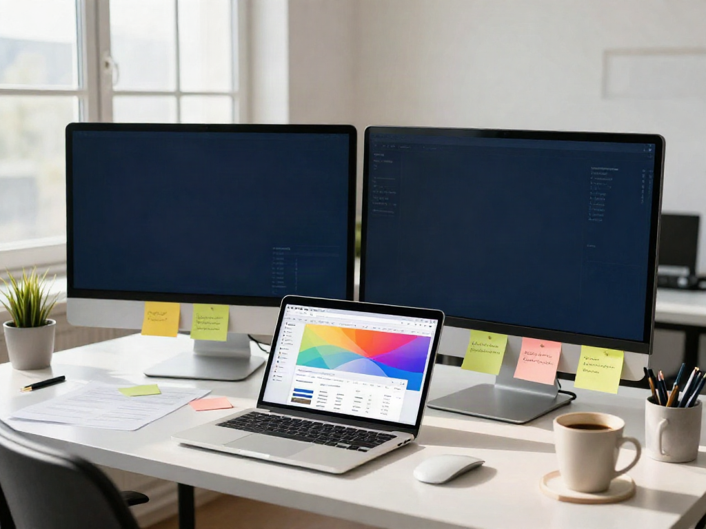 Content strategist analyzing instant indexing data in a modern workspace.
