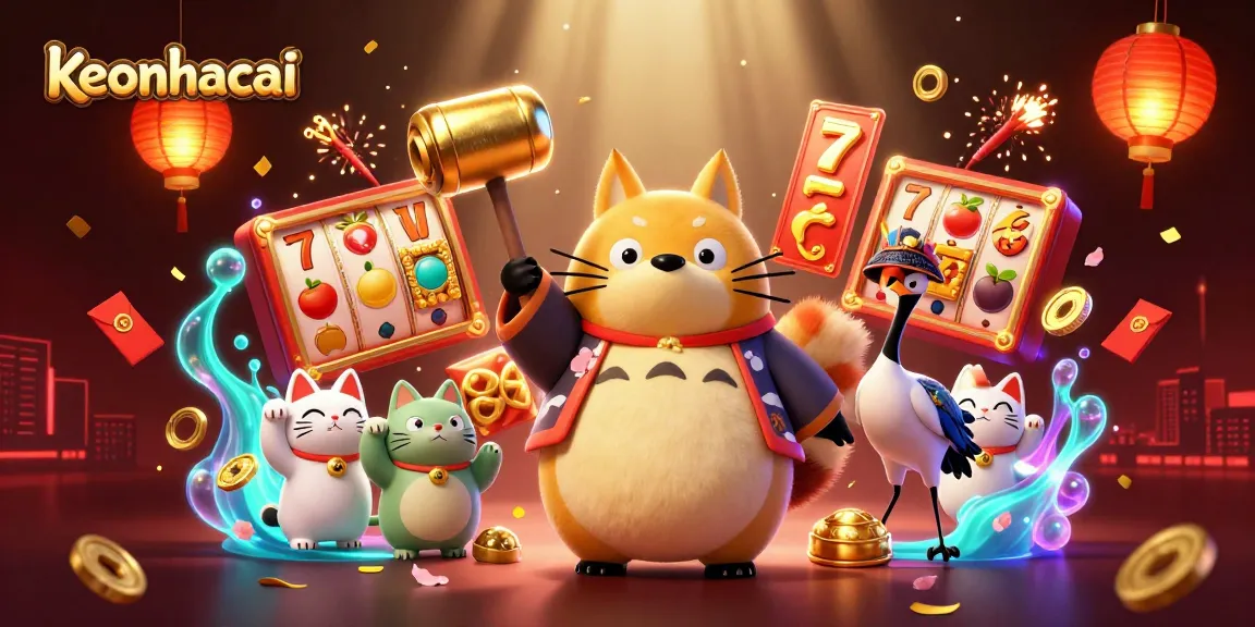 Engage with keonhacai by enjoying a rich 3D carnival of winning symbols and cheerful characters.